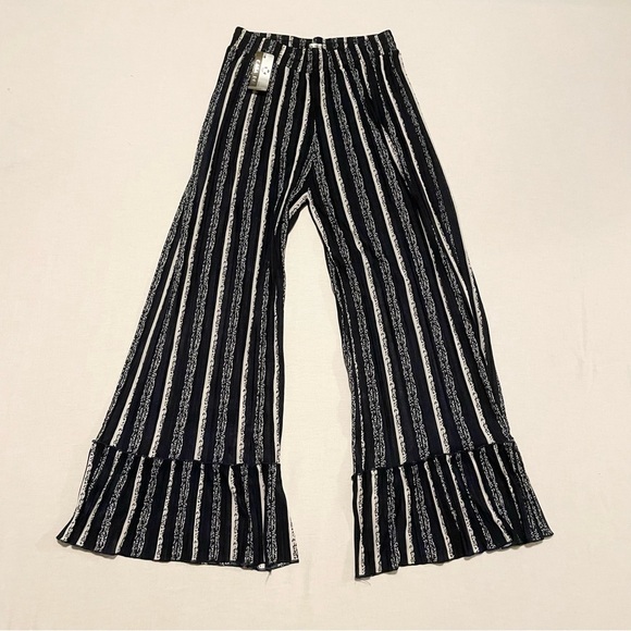 Casa Donna Striped Wide Leg Pants Womens Size M/L - Picture 15 of 15